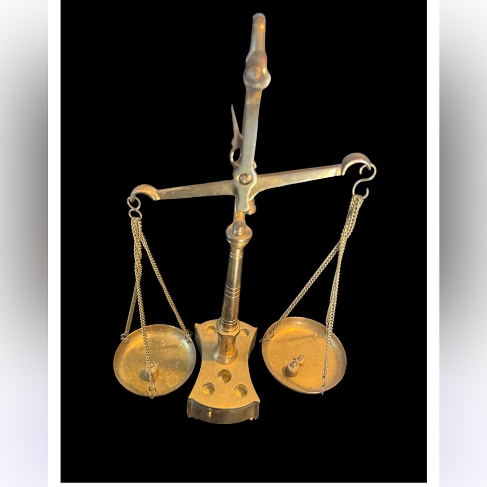 Vintage brass Balance Scale